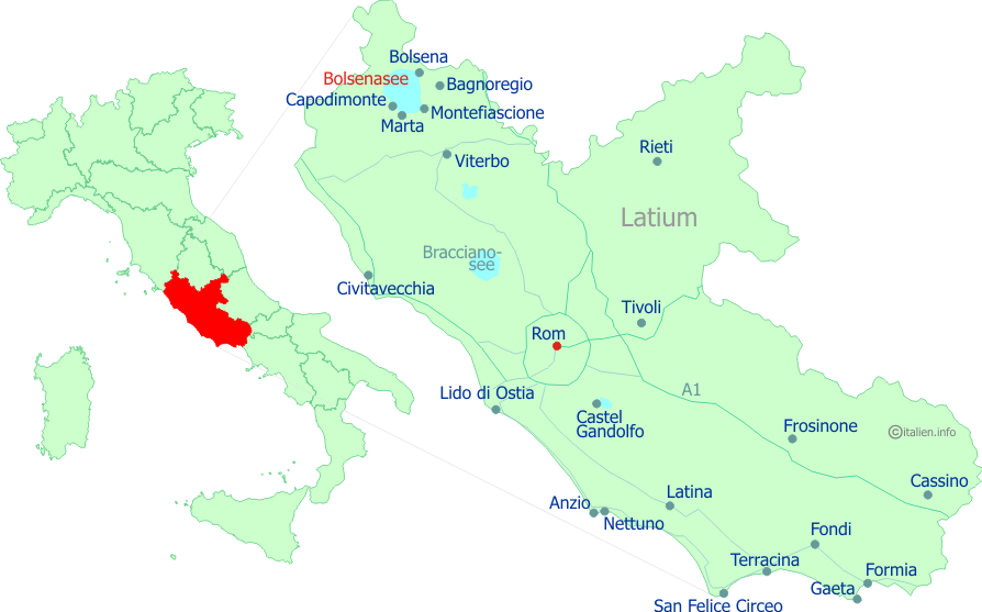 Lage-Karte Bolsenasee